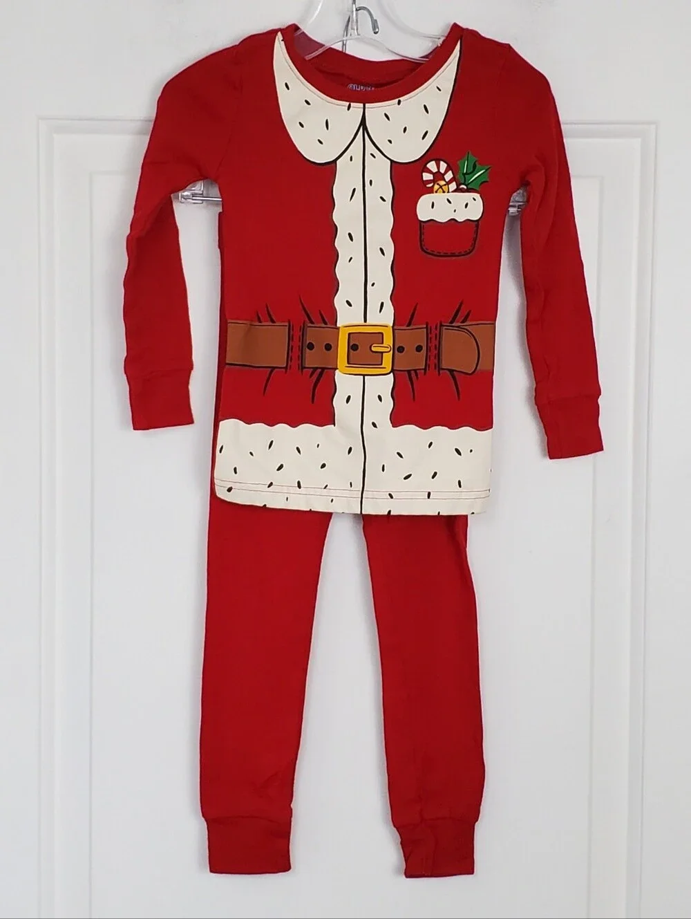 Old Navy Kids Toddler Santa Matching Christmas Snug-Fit Pajamas - Size 3T - EUC
